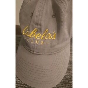 VTG Gray Cabela's Hat Cap Baseball Strap Back Adjustable Outfitter Cabalas‎